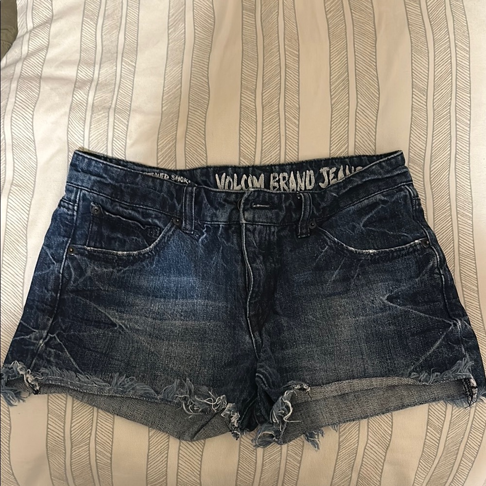 Volcom Dark Blue Jean Shorts